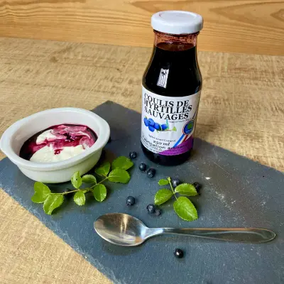 coulis de myrtilles